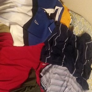 Men's polo style shirts many styles colors